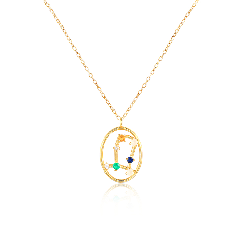 ROXI 12 costellazioni pendenti collane per donna argento Sterling 925 pendenti con collane in oro gioielli da donna a catena lunga girocollo