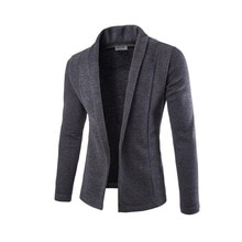 Zogaa Men's Sweater Blazer Autumn Winter Velvet Suit Jacket Solid Sweater Cardigan Coat Male Slim Fit Hombre Masculino