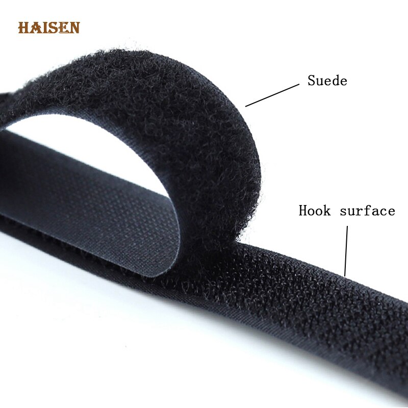 Haisen,Solid Color Soft Nylon Hook and Loop Adhesive Fastener Tape,Magic Tape, Sewing Accessories For Clothe/ Bag/ Shoe/AB Stick