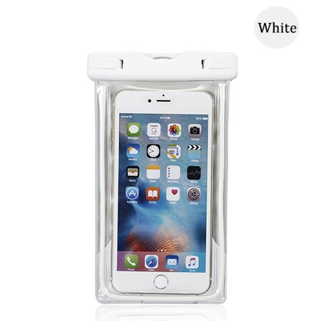 Waterbestendig Bag Smartphone Transparante Waterdichte Case 5 6 6.5 Inch Onderwater Schieten Telefoon Cover Voor Huawei Iphone Samsung: white water case