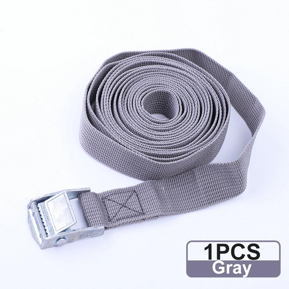 6 Meters Auto Luggage Trailer Fixed Strap Rope Quick Release Cam Buckle Tie Down for Motorcycle Bike Cargo Straps Tension Rope: Gray