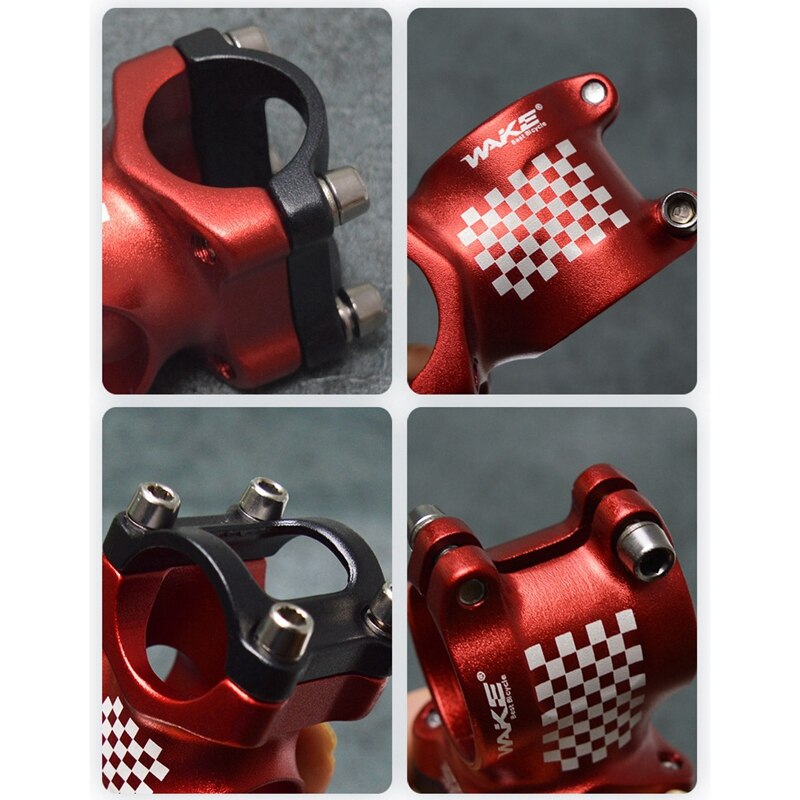 WAKE Bike Stem 25,4mm aleación de aluminio bicicleta elevador de vástago de manillar ciclismo equipo herramienta para niños Balance Bike negro