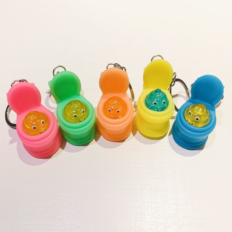 Decompression Fidget Toys Squeeze Toilet Poop PVC Vent Knead Play Strange Office Stress Toy Squeeze to Vent Toilet Poop: Default Title