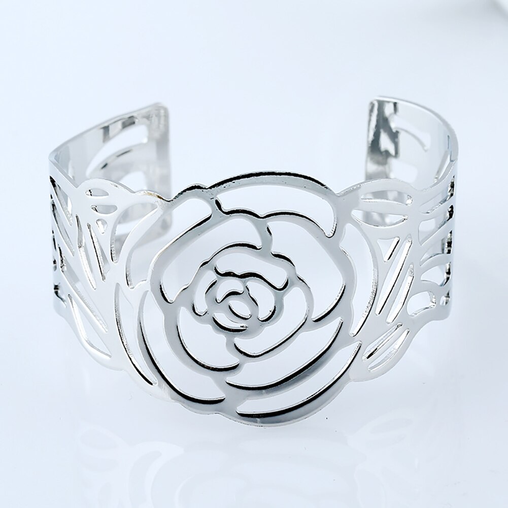 BLUELANS frauen Multilayer Metall Drähte Strings Open Armreif Breite Manschette Armband Hand Kette Ring Armband браслеты на руку: l