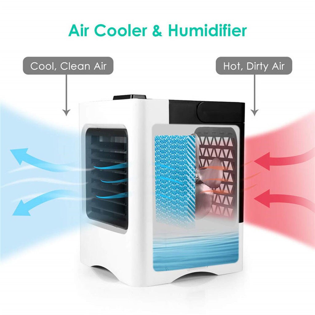 Charging 4 in 1 mini air cooler Portable Multi-function Mini Rechargeable small air conditioner Air-conditioning Top-selling fan