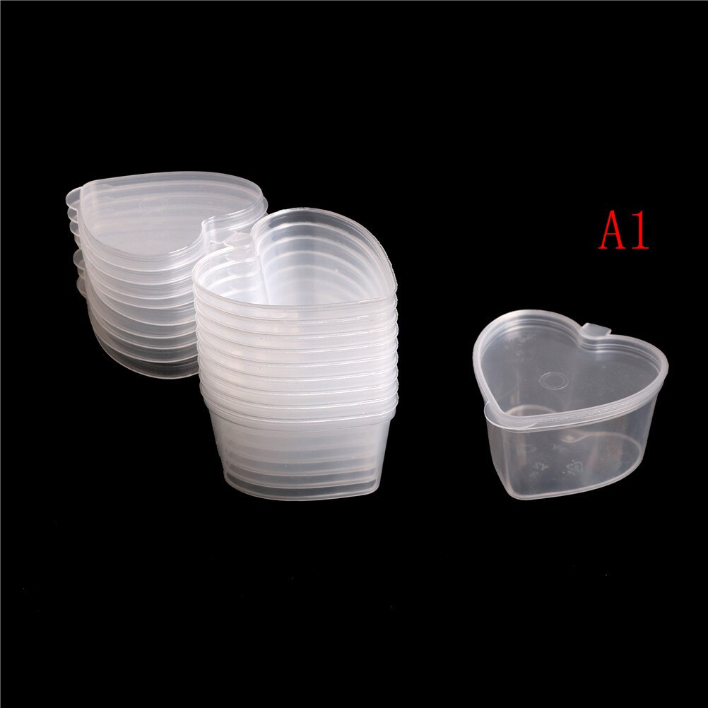 10pcs/lot 25ml /30ml Slime Storage Plastic Color Plasticine Clear Containers Glue Putty Foam Ball Storage Boxes: A1