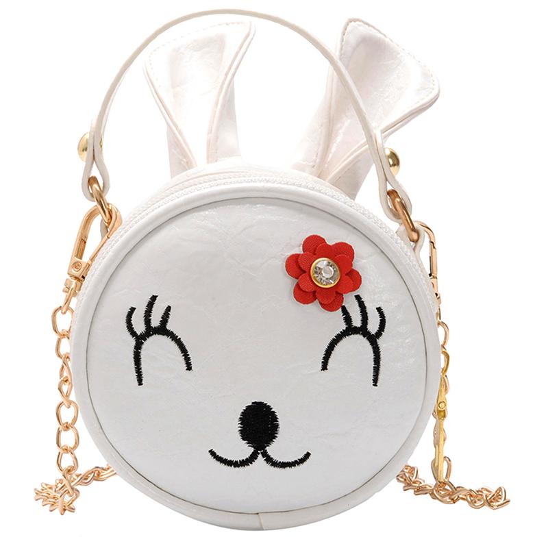 1pc exquis sac à bandoulière enfants sac sac à bandoulière sac de messager pour enfant: White