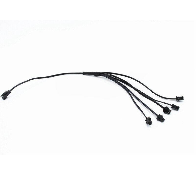 2/3/4/5 Way In 1 Splitter Cable 1 To 2/3/4/5 Connector For EL Wire Electroluminescent Light Conected With Inverter: 1 To 5