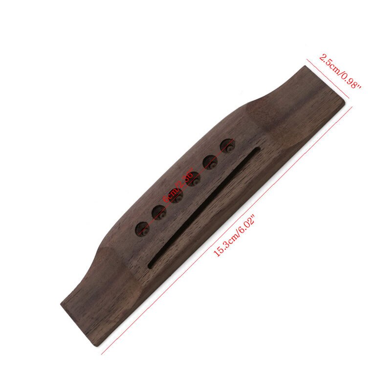 1pc gitar deler sadel gjennom gitar bro til akustisk gitar palisander gitar accs