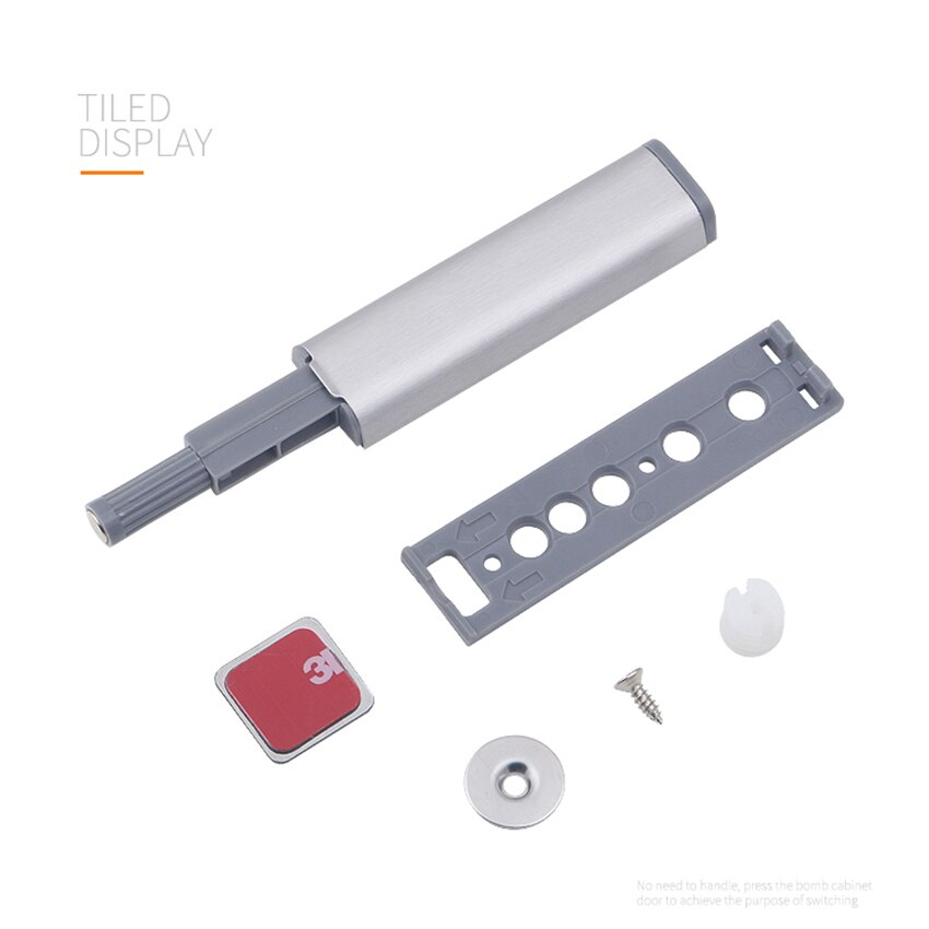 78Mm Lange Push To Open Vangen Ladekast Catch Touch Latch Kast Slaapkamer Push Klink, rebound Zelfsluitende Apparaat