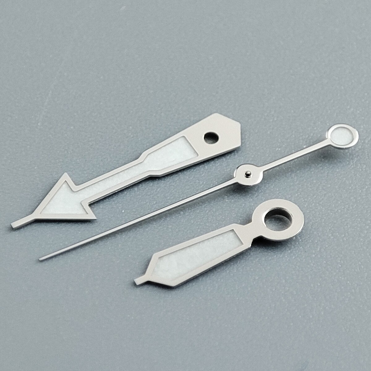 Horloge Accessoires Horloge Pointer NH35 Handen Zilveren Handen Groen Super Lichtgevende, Geschikt Voor NH35, NH36 Beweging NO.33