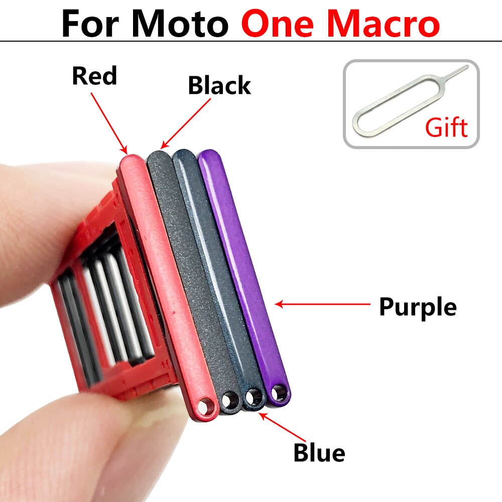 SiM Tray For Moto E6 Play E6S G10 One Action One Fusion Macro SIM Card Slot SD Card Tray Holder Adapter