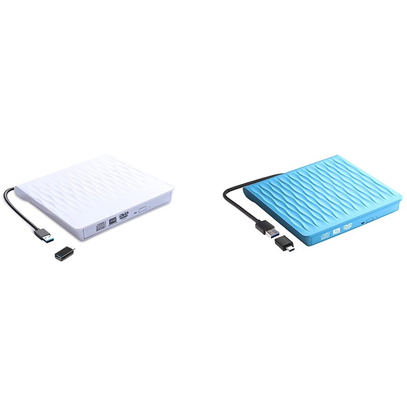 Unità DVD esterna per il computer portatile, USB 3.0/tipo C DVD-RW portatile/lettore di CD-RW, masterizzatore del CD dell&#39;unità ottica dello scrittore del lettore