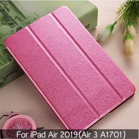 Étui de protection pour iPad Air 1 Air2 3 , support pliable intelligent pour A1474 A1475 A1566 A1567 A1701 avec veille/réveil automatique: Ro red-Air 2019 10.5
