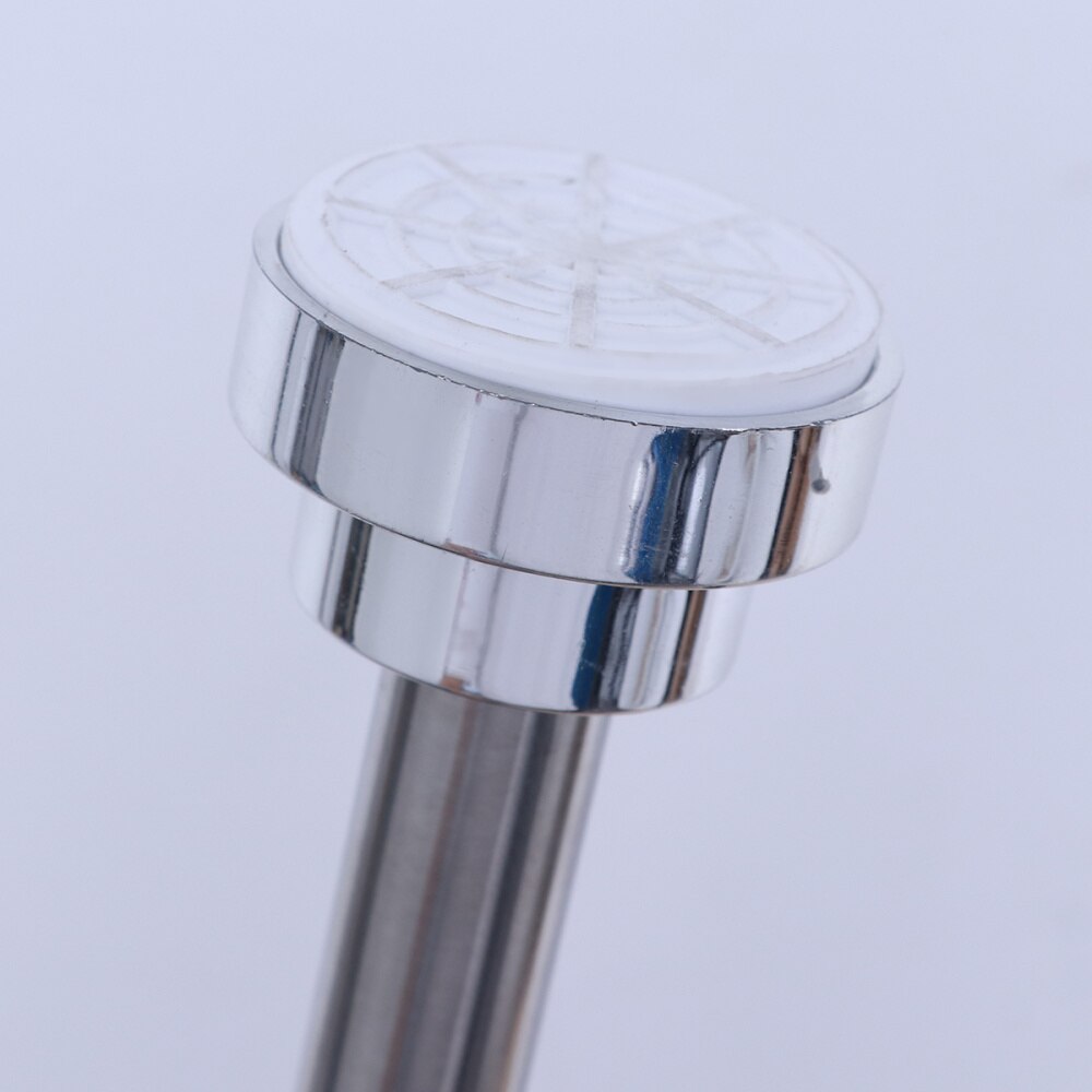 105CM to 190CM Adjustable Stainless Steel Spring Tension Rod Rail for Clothes / Towels / Curtains (Silver)