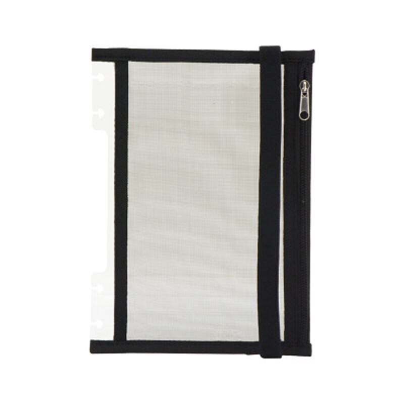 PCS Yiwi Note-Taking System Discbound Notebook Storage Pouch Happy Planner Mushroom Hole Zipper Bag Office Stationery: NO2 / B6