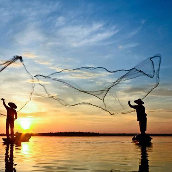Filet de pêche 14Ft 4.2M appât facile à jeter