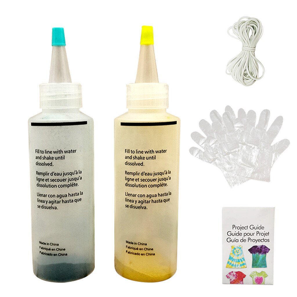 Kit DIY de tela de camisa con bandas de goma de 2 colores para todas las personas: D