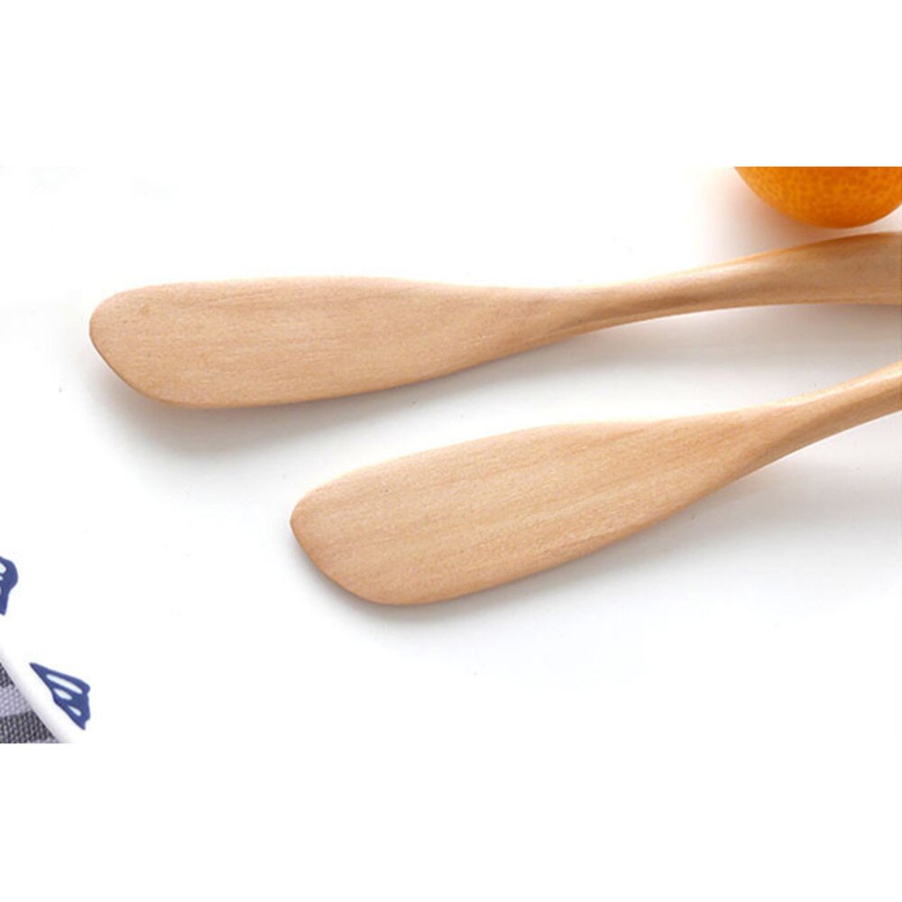 2PCS Wooden Butter Pastry Cream Cheese Jam Spreaders Cake Decorating Baking Tools