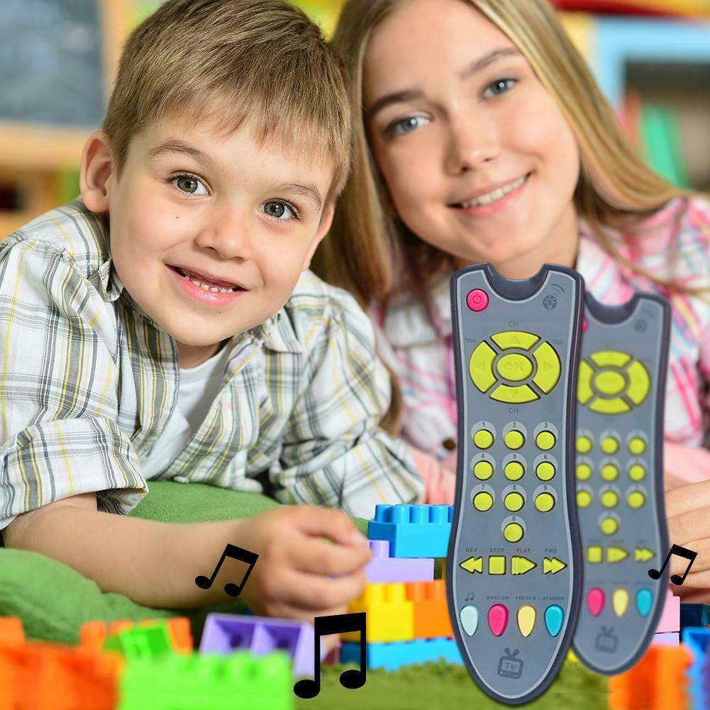 Baby Speelgoed Muziek Simulatie Mobiele Telefoon Tv Afstandsbediening Vroege Educatief Speelgoed: Grey