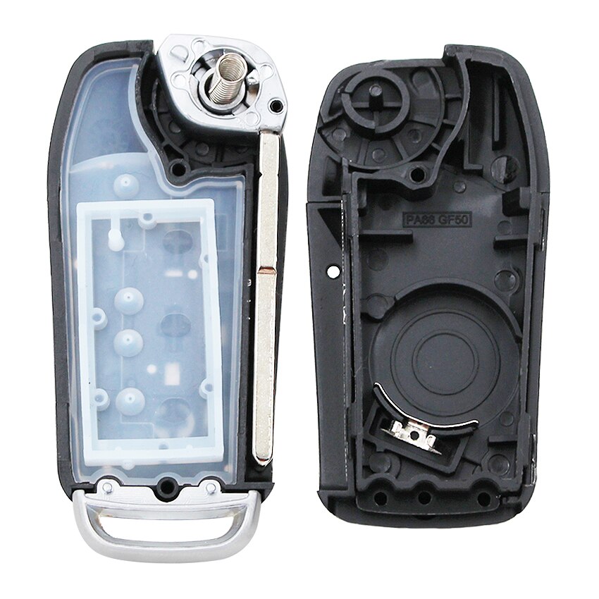 Funda plegable para llave de coche, carcasa modificada con 3 botones, para Ford Focus 2, 3, Mondeo, , Galaxy, Kuga, c-max, s-max