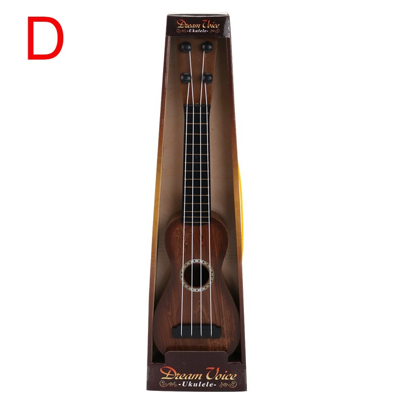 Mini ukelele de simulación nueva para niños, guitarra de aprendizaje de 4 cuerdas, instrumentos musicales, juguetes educativos