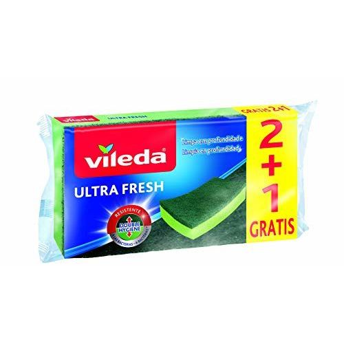 Vileda Casa-Detergenti Per La Cucina, Acciaio Inox, Verde, 2.7X2.1X1.1000000000000001 Cm