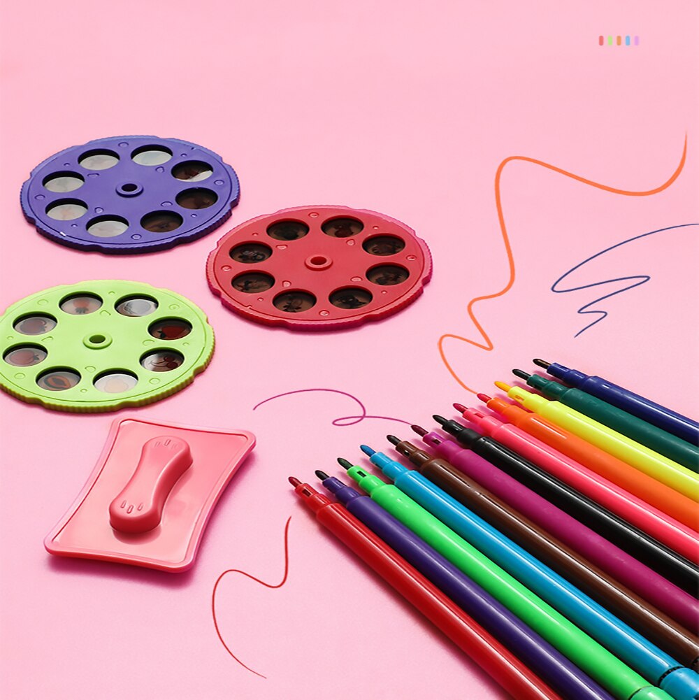 Proyector Led para niños, mesa de dibujo de arte, tablero de pintura para niños, manualidades de escritorio, herramientas de pintura de aprendizaje educativo, juguete para