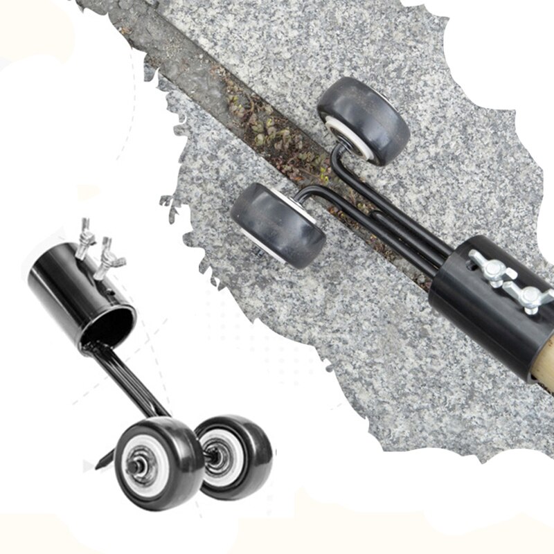 Ogräsryckare ogräsrensare med hjul ogräsavdragare verktyg med långt handtagsborttagare trädgårdsarbete ogräsredskap grästrimmer