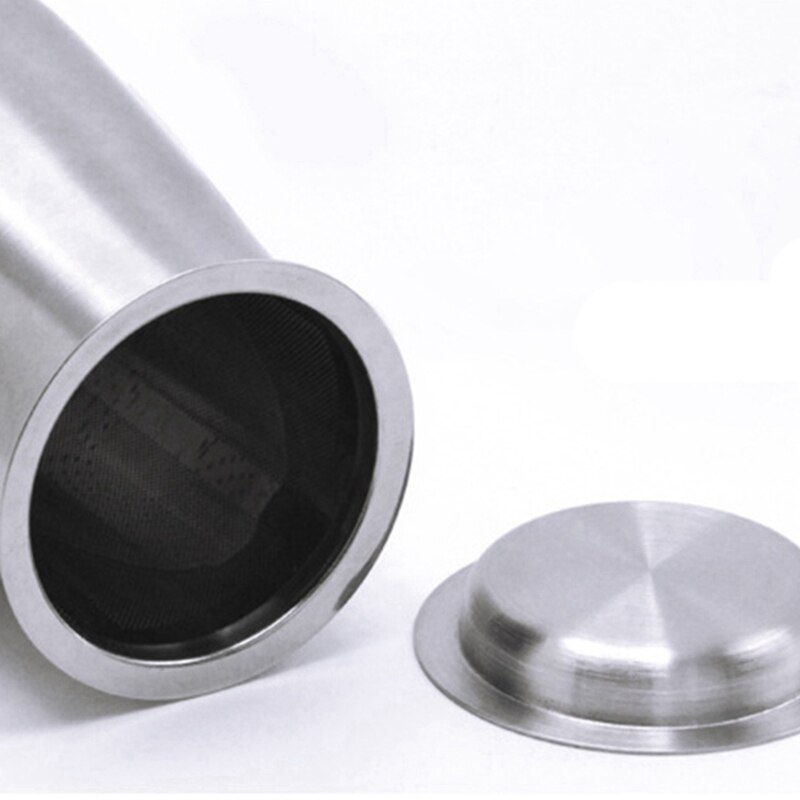 Edelstahl Kaffee Pulver Sieb Kakaopulver Schokolade Glasur Filter Zucker Container Mehl Sichter Kaffee Zubehör