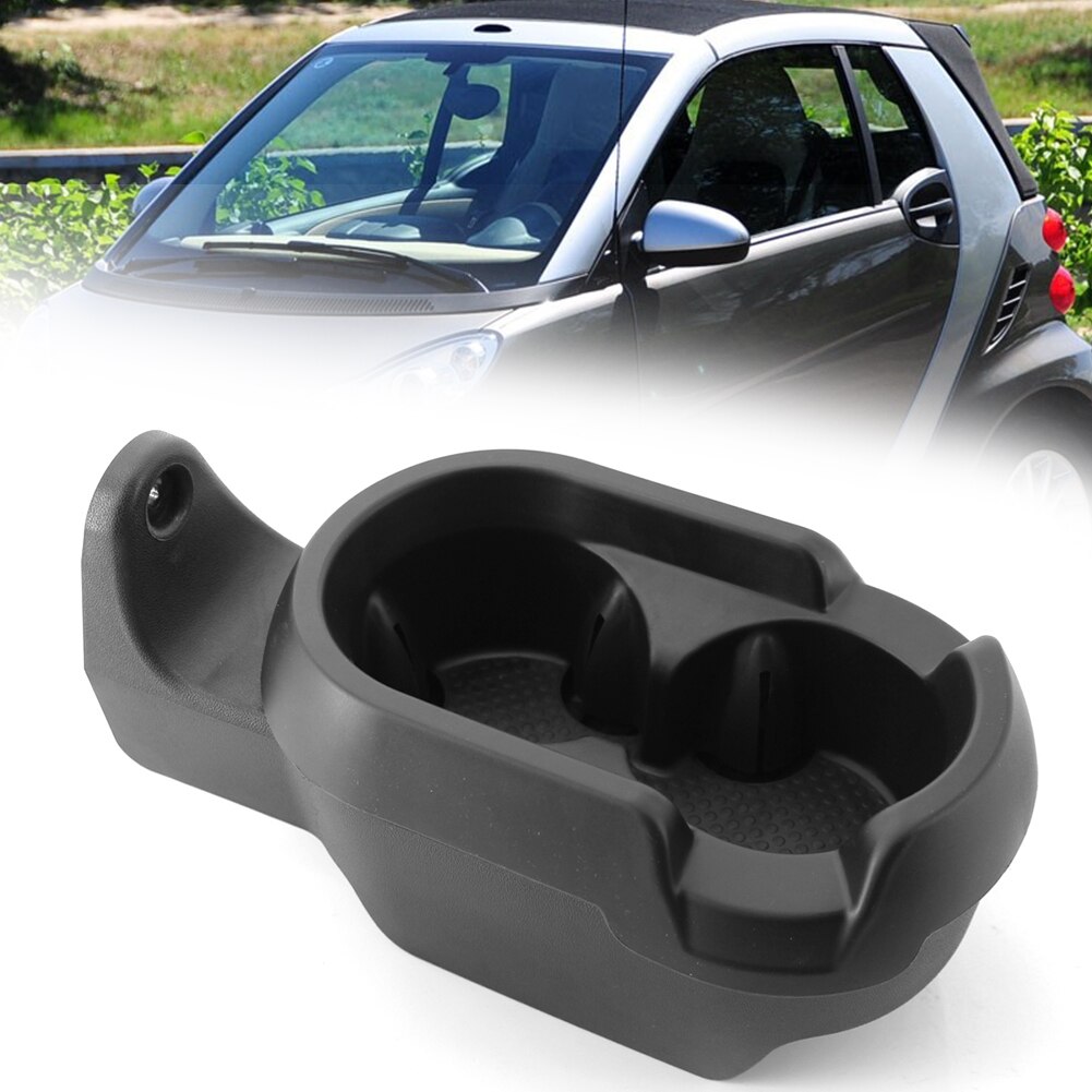 Console Double Cup Holder Organizer Outdoor Personal Car Parts Decoration for Smart Fortwo 451 2007 450 1998-2007