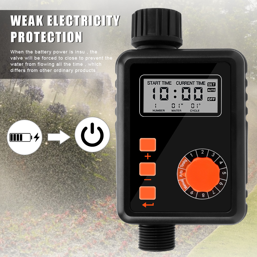 9 Separate Timing Program With LCD Screen Sprinkler Controller Automatic Irrigation Water Timer Electronic Irrigation Regulator