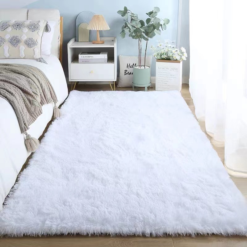 Tapete super macio de pelúcia para crianças, Tapete de cabeceira, Fuzzy Foot, Tapetes de oração, Sala de estar, Decoração do quarto: 400mm x 400mm / ROXO