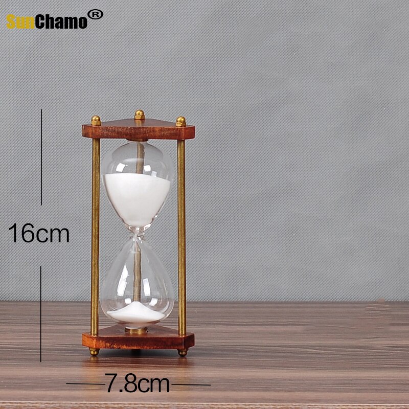 Solid Wood Time Hourglass Timer 30 Minutes Home Living Room Decorations Birthday Accessories Crafts Sand Clock
