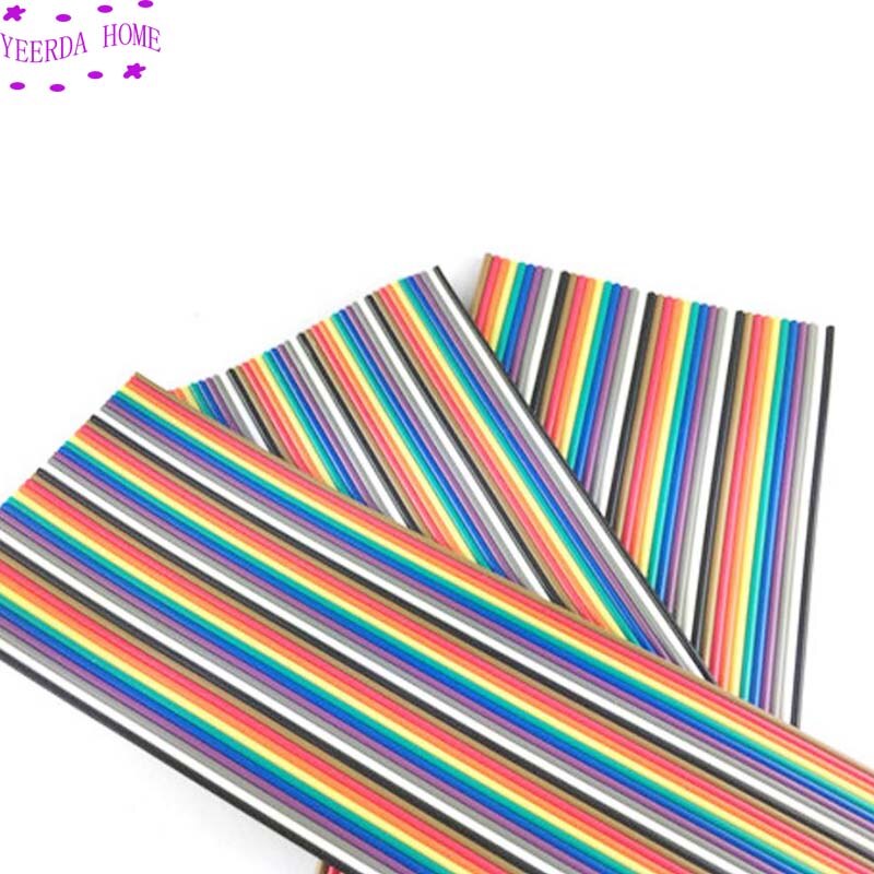 de rollos de 6/8/10/14/16/20/24/26/30/ 34/40 pines en forma de Cable DuPont líneas, Cable plano de 1,27mm por 2,54mm FC conectores