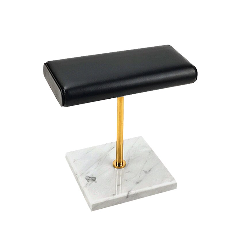 Wit Marmer Base Horloge Stand Metalen Staaf Display Props Armband Display Stand Riem Sieraden Verlengen Plaatsing Stand