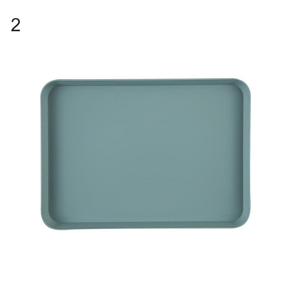 Multi Nordic Multi-function Rectangular Plastic Tray Storage Tray Kitchen Supplies Home Kitchen Fruit Dessert Tray: Green S