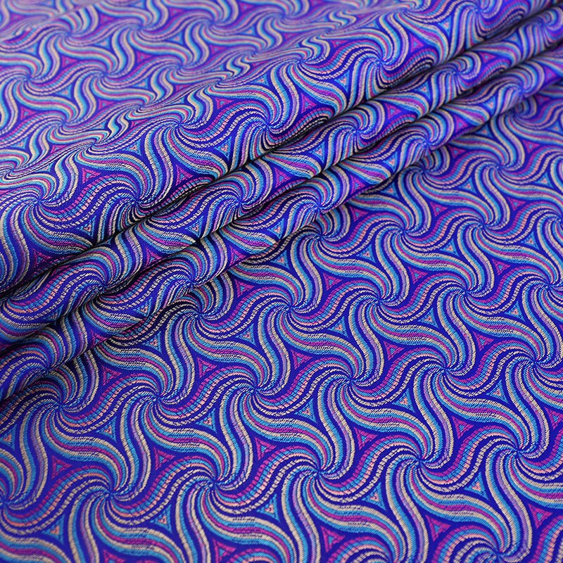 Tela de seda de costura de brocado por metro, Material de tela de para costura artesanal, Patchwork, 114cm