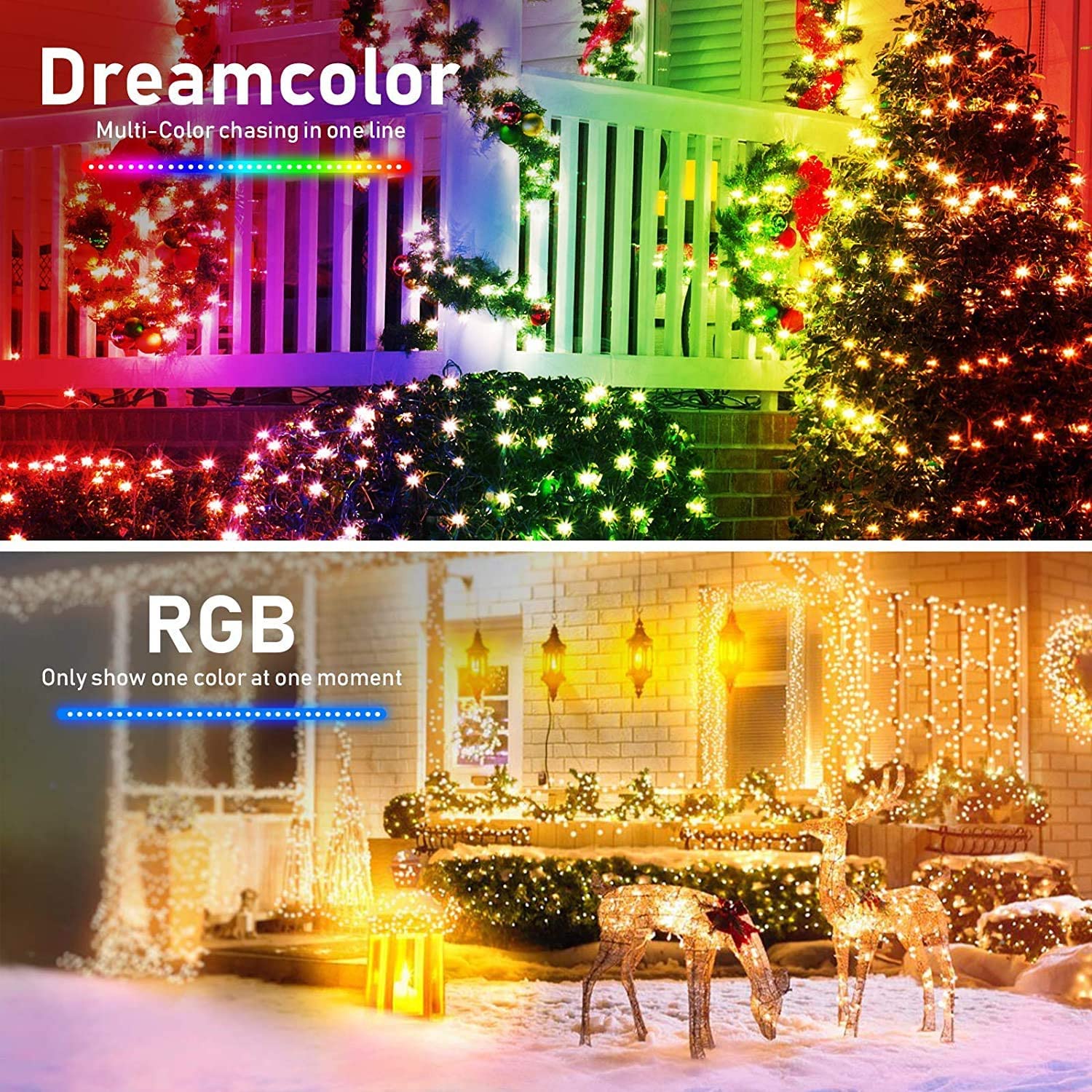 LED Fairy Light Christmas Decoration String Lights APP Intelligent Control Garland 5M/10M Year Home Decor Light