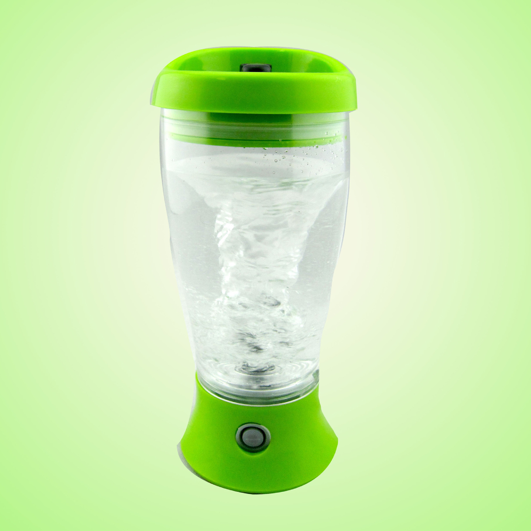 Elektrisk protein shaker blender kop mælk drikke vand vortex mixer juicer flaske krus bærbar lækagesikker husholdning: Grøn
