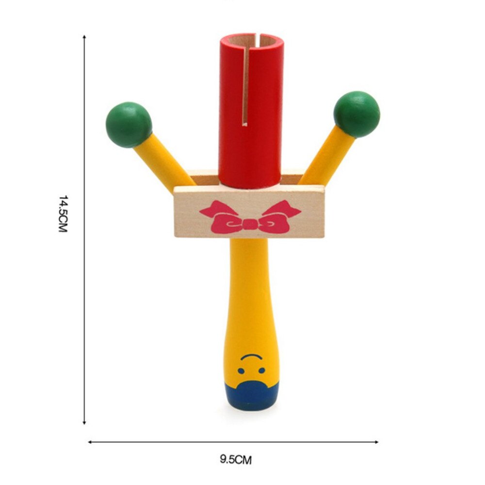 TSAI Kraai Sirene Hout Muziekinstrumenten Handheld Raken Baby Speelgoed Clown Speelgoed Kind Kids Educatief Klepels Speelgoed