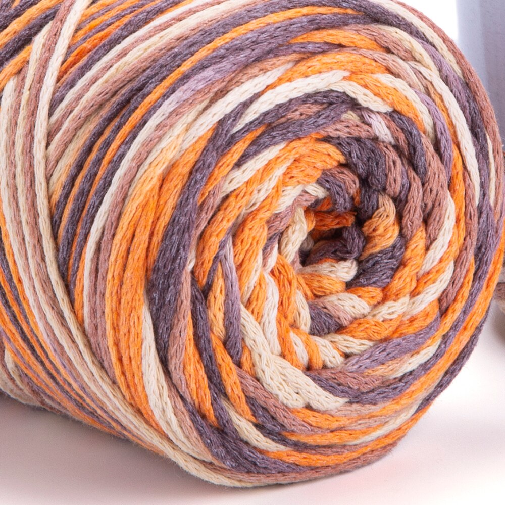 Yarnart Macrame COTTON VR Yarn 250gr 225mt Hand Knitting Crochet Gradient Rainbow Variegated Rope Bag Purse Table Runner Rug DIY: 927