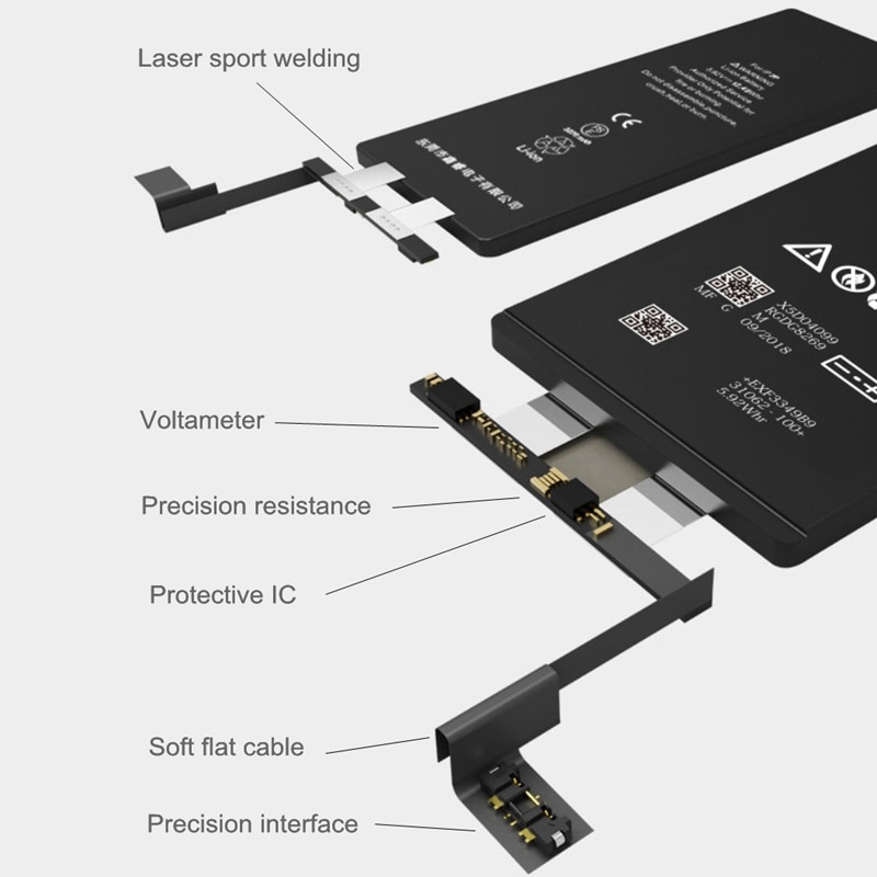 Kurioll Originele Batterij Voor iPhone 6 6G 6S 7 8 Plus batarya Vervanging Real Capaciteit Mobiele Telefoon Bateria voor iPhone Batterij