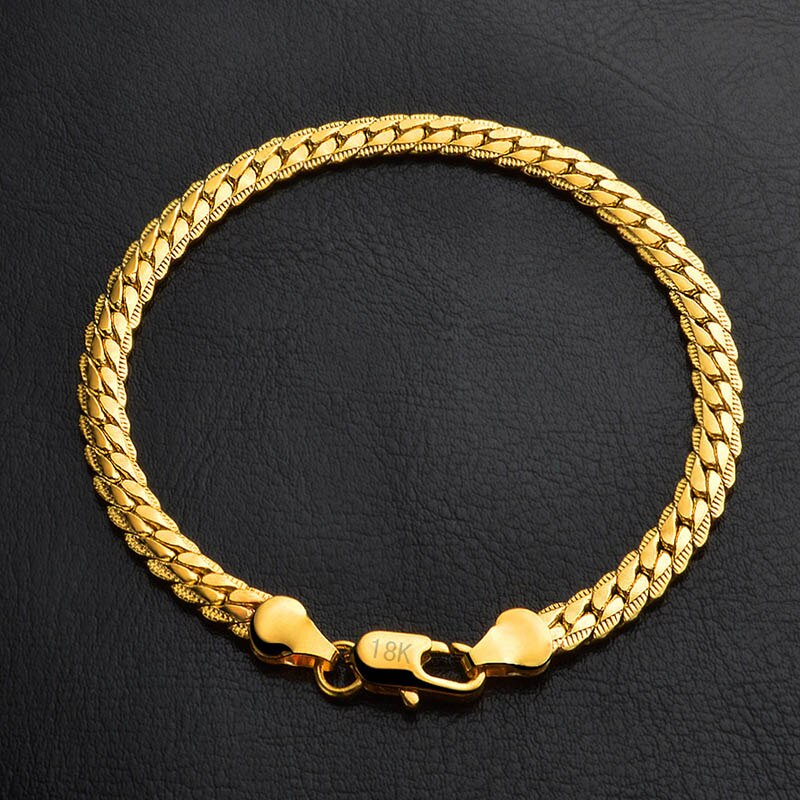 Curb Kubanischen Kette Gold Farbe Armbänder Für Männer Frauen Punk Hip Hop Männlichen Edelstahl Armband Armreif Erklärung Schmuck