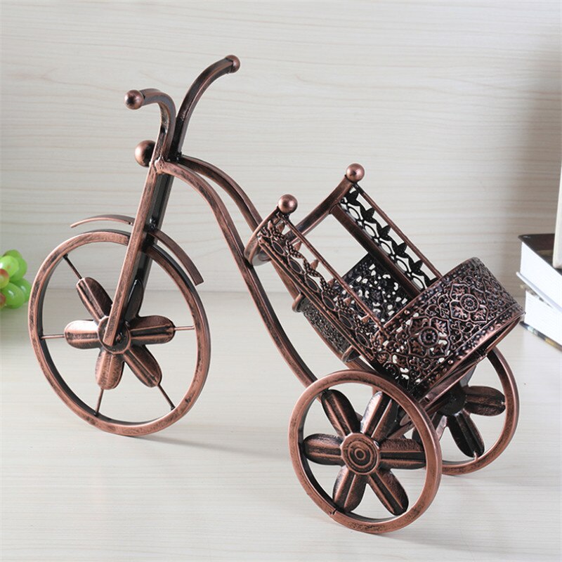 Europese Creatieve Metalen Fiets Vorm Wijn Fles Houder Ijzer Driewieler Wijnrek Dispenser Kitchen Bar Gereedschap Wijn Kast Plank
