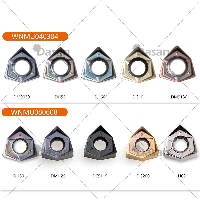 WNMU080608 WNMU040304 carbure Inserts outil de coupe, lames de couteau, tour, visage, outils de coupe, Machine pour l&#39;acier Al MFWN90