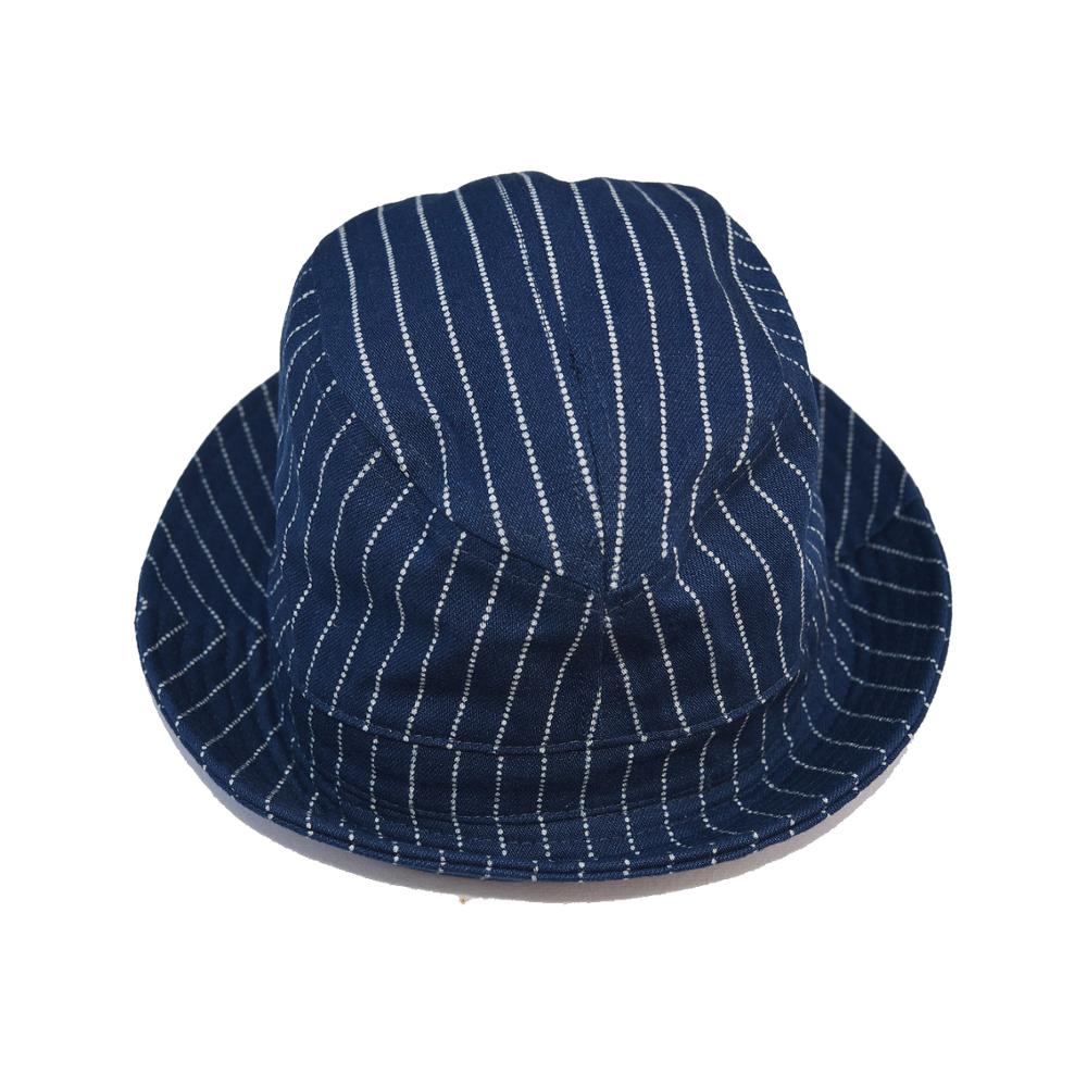 Bob Dong Jahrgang Wabash Streifen Indigo Eimer Hüte Arbeitskleidung Eisenbahn Kappen unisex