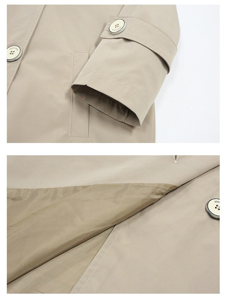 Girls Khaki Trench Coat Teen Girls Fall Jackets Double Breasted Causal Girls Windbreak 10 11 12 13 14 15 years