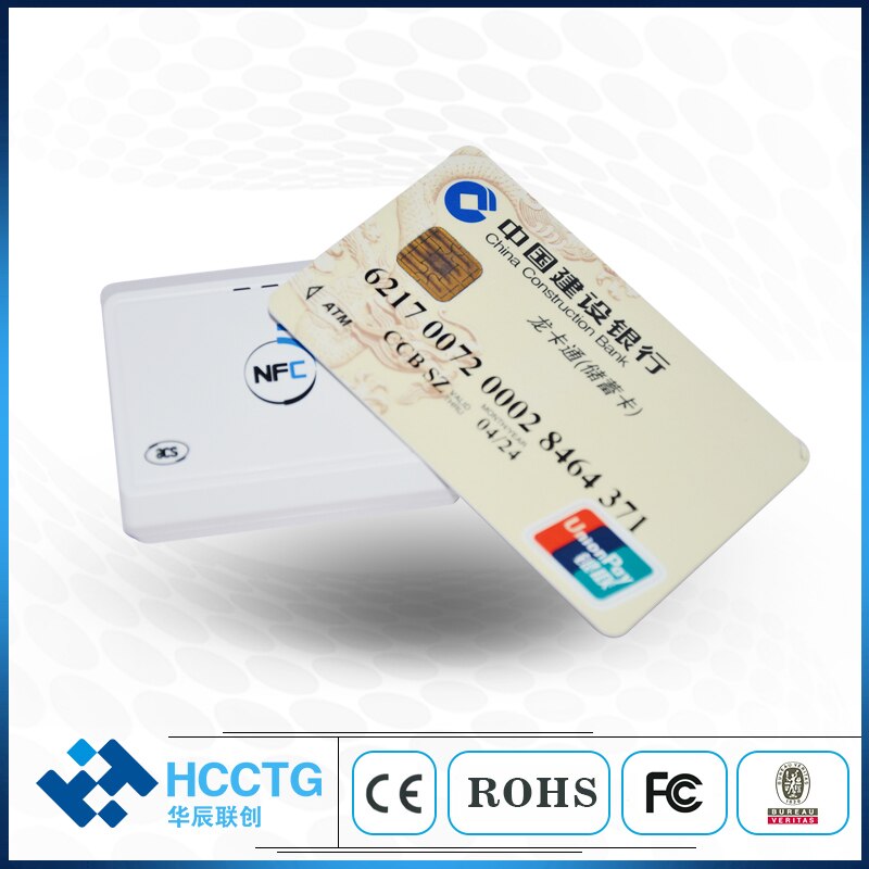 Long Range Wireless IOS Android BT Rfid Reader Writer NFC Card Reader 13.56 mhz ACR1311U-N2