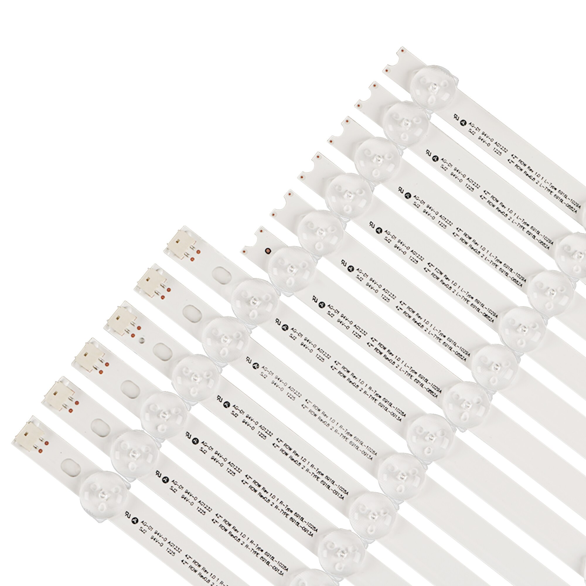 Bande de rétroéclairage à LED, pour Dispositif LG 42LM340T/42LM3700/42LS3400/42LM3400/6916L-0882A/6916L-1028A/0913A/1029A/LC420DUN/SE R2, 12 Pièces/Ensemble